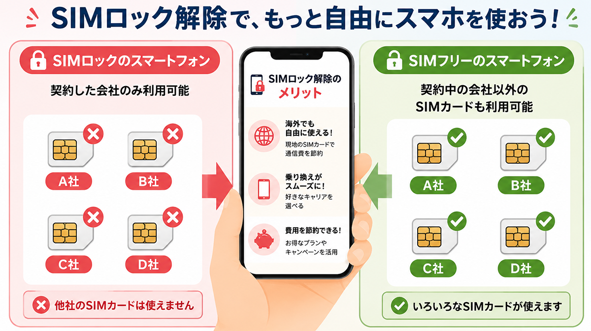 SIMロック解除方法